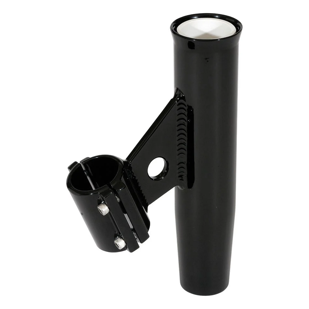 Lee's Tackle Lee's Clamp-On Rod Holder - Black Aluminum - Vertical Mount - Fits 1.050 O.D. Pipe – Marine Boat Replacement Part