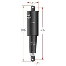 Lenco 101 Standard Actuator - 12v - 2-1/4" Stroke