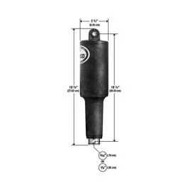 Lenco 101xds Short Extreme Duty Actuator - 12v - 2-1/4" Stroke W/5/16" Hardware