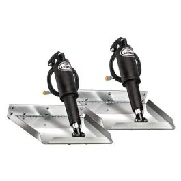 Lenco 12" X 12" Electro-Polished Edge Mount Trim Tab Kit