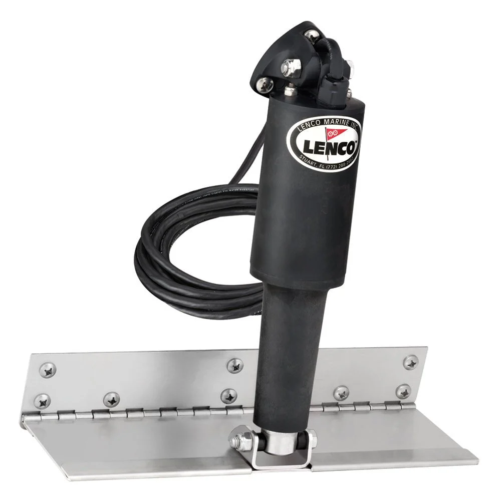Lenco Marine 4" x 12" Limited Space Trim Tab Kit w/o Switch Kit 12V - Standard Finish - Standard Actuator