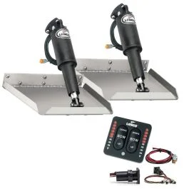 Lenco 9" X 9" Edgemount Trim Tab Kit W/Led Indicator Switch Kit 12v