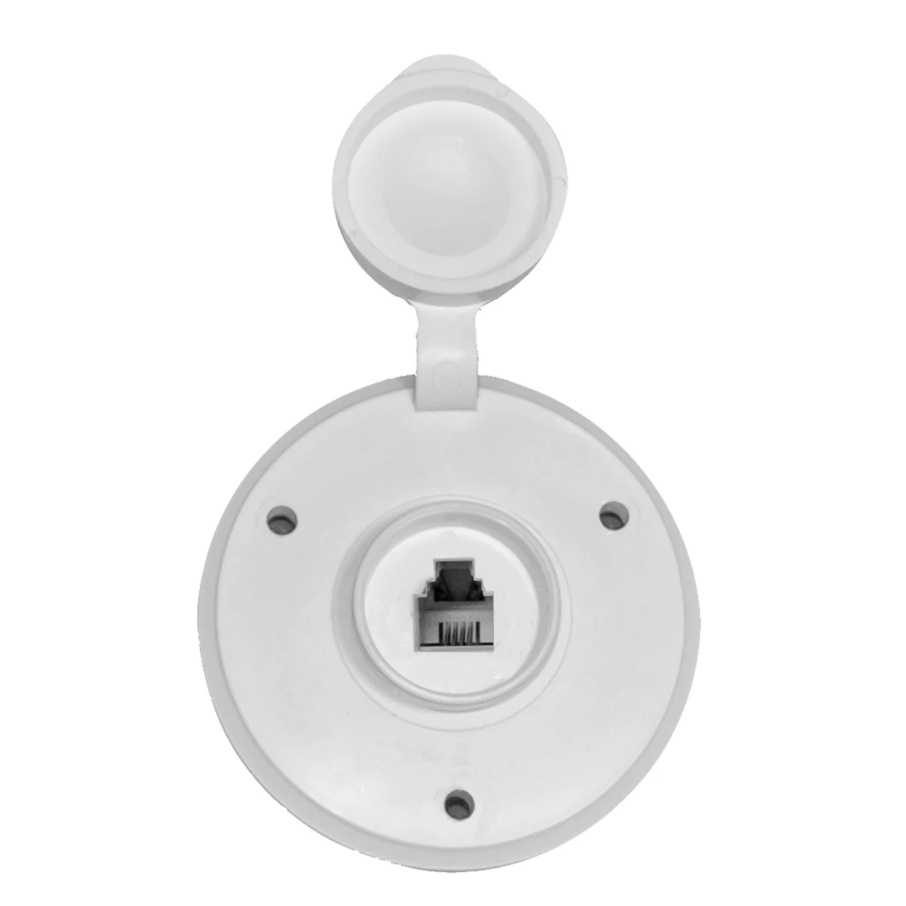 Prime Products 08-6210 Round Phone Receptacle - White - 1574409