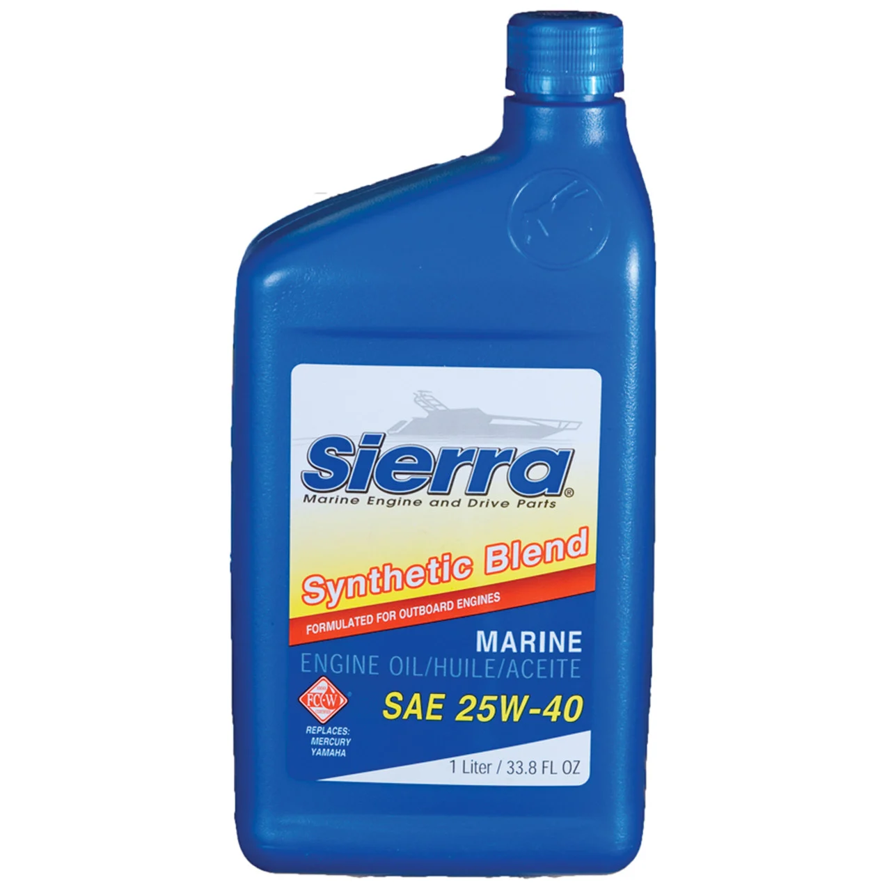 Sierra 18-9440-8 25W40 Synthetic Blend 4-Stroke Outboard Oil 1 Liter - 18-9440-8