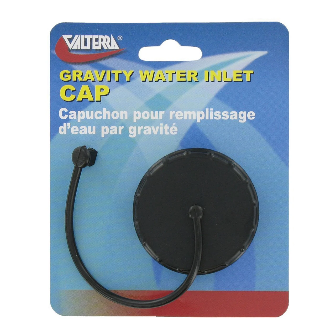 Valterra A0120SBKVP Gravity Water Inlet Cap - Black (Carded) - A0120SBKVP