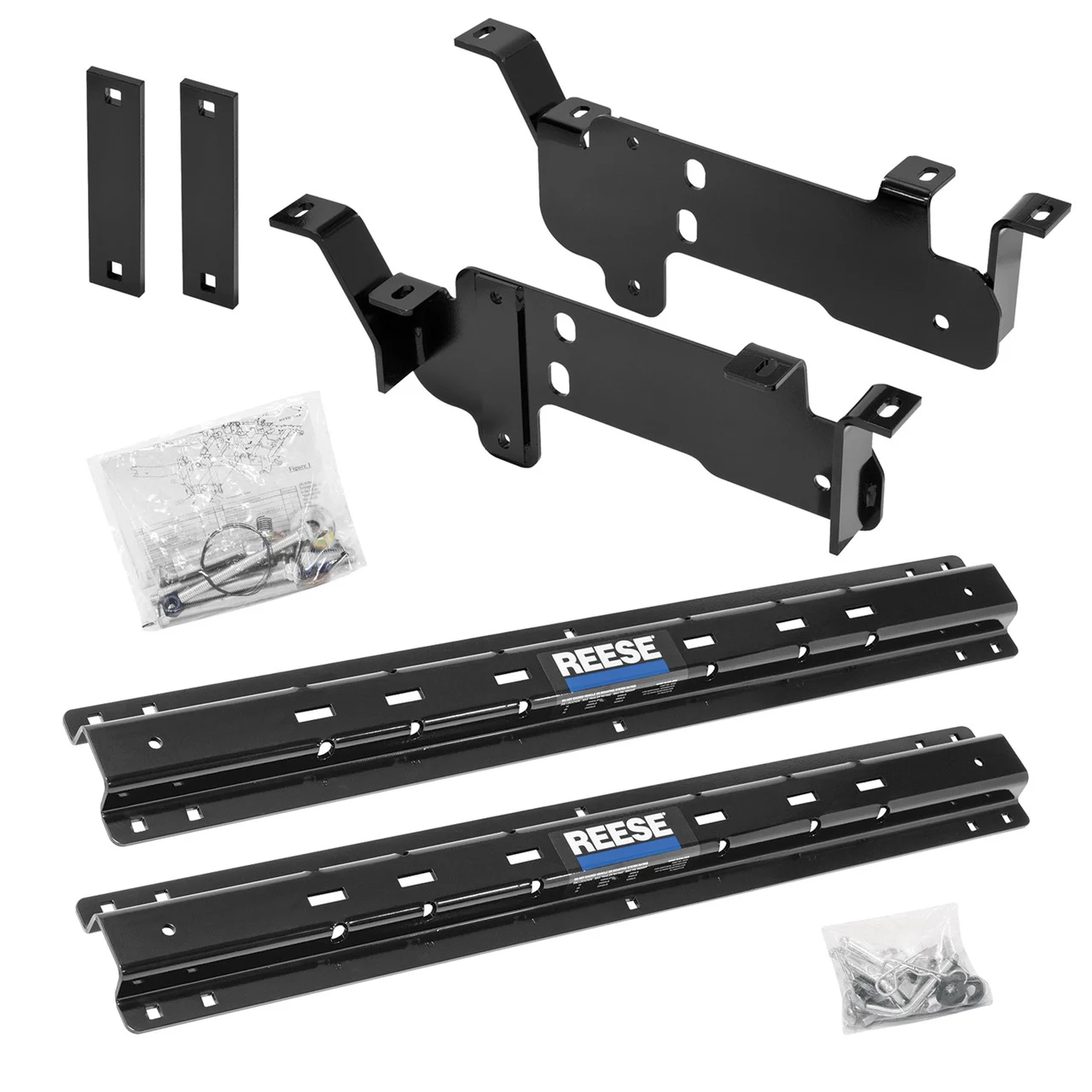Reese 56010-53 Outboard Fifth Wheel Trailer Hitch Bracket Install Kit for 2013-2020 RAM 3500 Trucks - 56010-53