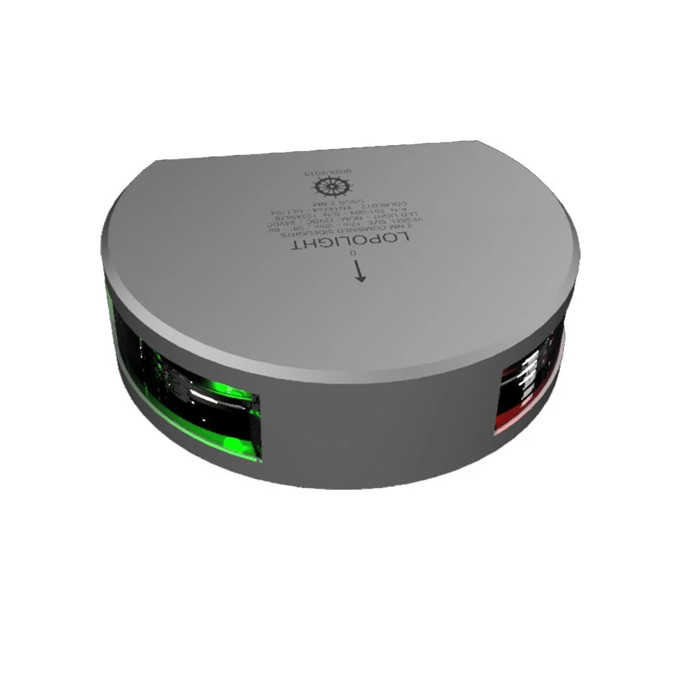 Lopolight Lopolght Series 201-004 - Starboard & Port Sidelight - 2NM - Vertical Mount - Green/Red - Silve – Marine Electrical Replacement Part