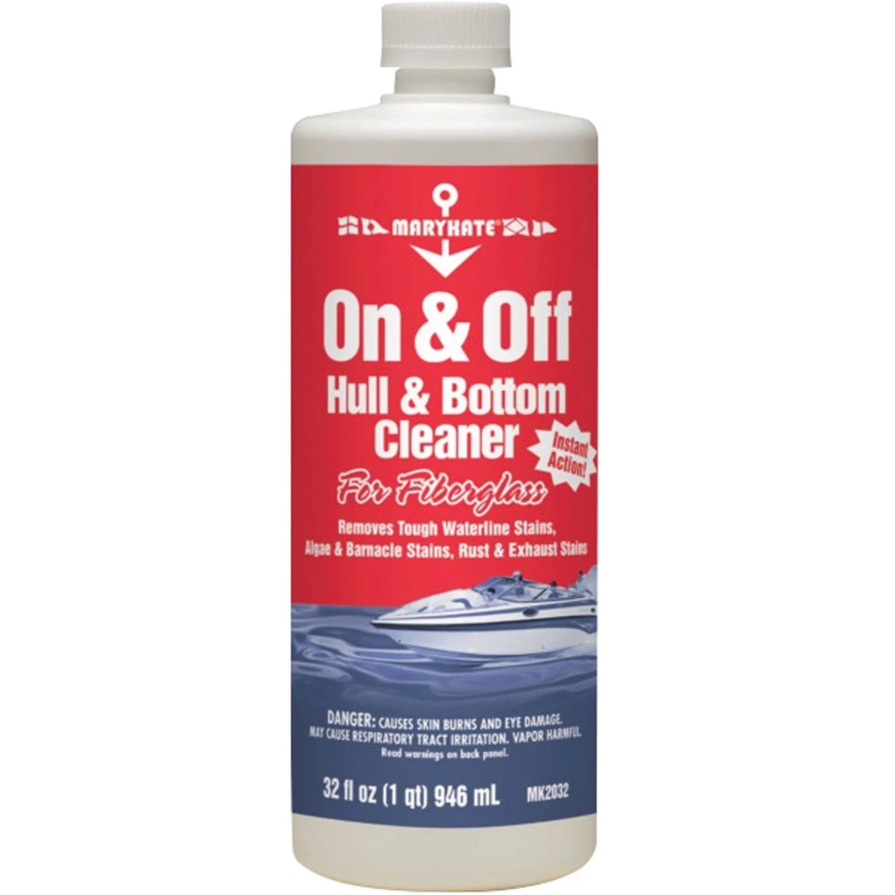 MaryKate MK2032 On and Off Hull and Bottom Cleaner for Fiberglass - MK2032