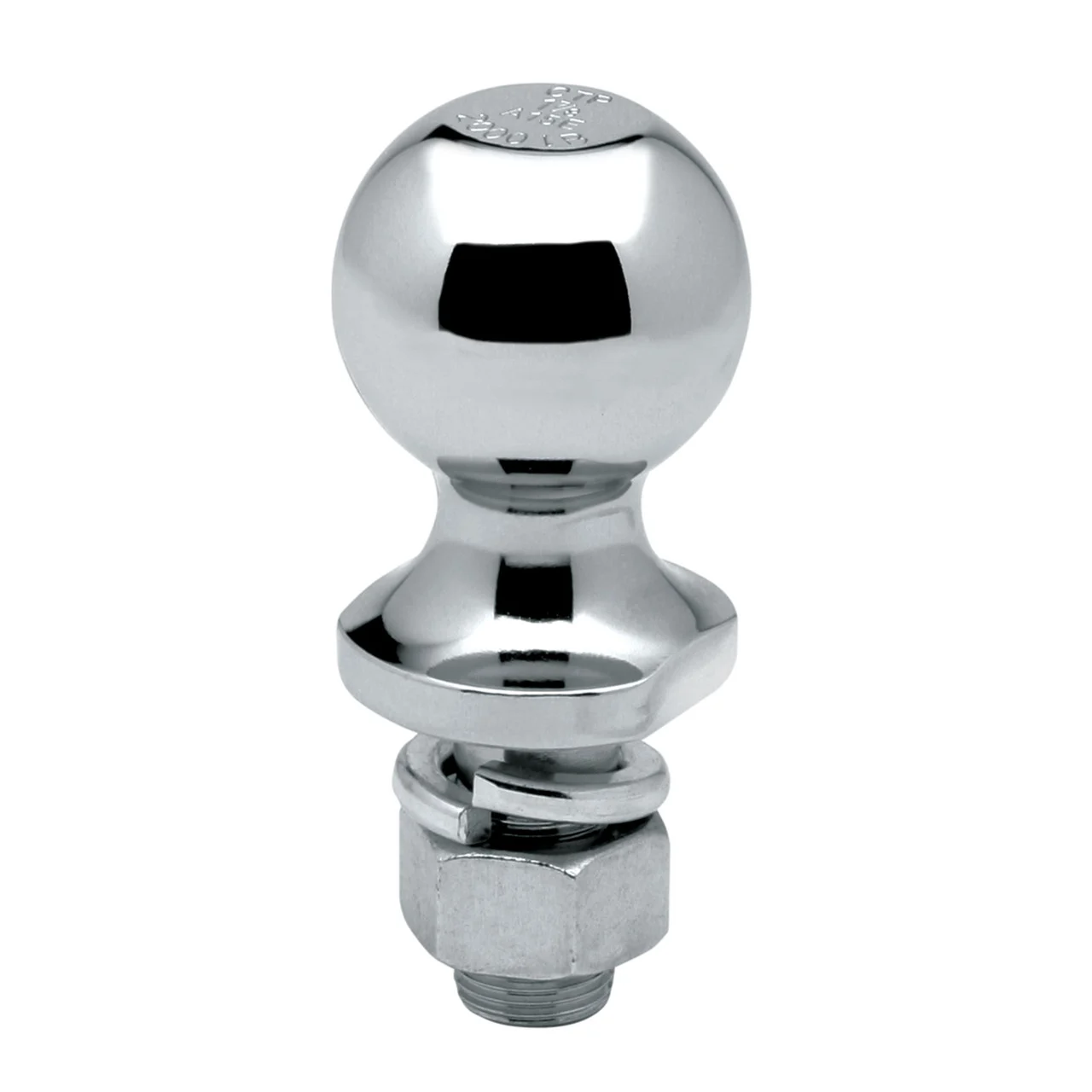 Reese 63812 Class I Hitch Ball, Chrome - 1-7/8" Ball x 3/4" x 2-3/8", 2,000 lbs. - 63812