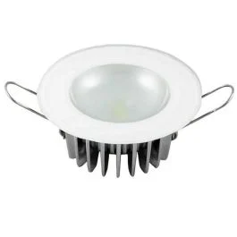 Lumitec Mirage - Flush Mount Down Light - Glass Finish - 3-Color Red/Blue Non Dimming W/White Dimming