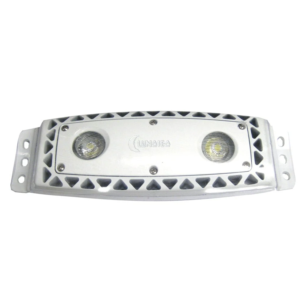 Lunasea Lighting Lunasea High Intensity Outdoor Dimmable LED Spreader Light - White - 1,100 Lumens – Marine Boat Replacement Part