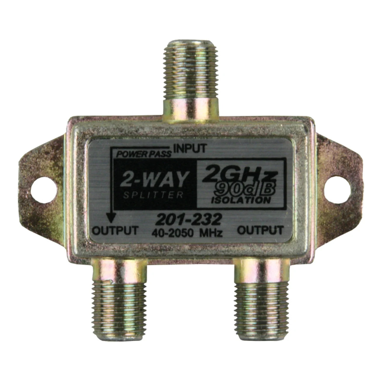 JR Products 47355 2 GHz HD Satellite Line Splitter - 2-Way - 47355