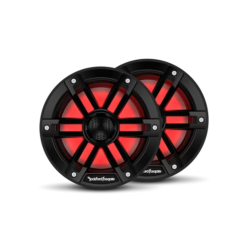 M1 6.5†Color Optix Marine 2-Way Speakers (pr) Black M1-65B
