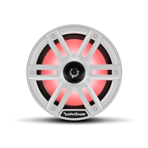M2 8†Color Optix Marine 2-Way Horn Speakers (pr) White/Stainless M2-8H