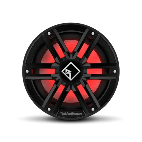 Rockford Fosgate M2 10" DVC 2 Ohm Color Optix Sealed Enclosure Marine Subwoofer Black/Stainless M2D2-10SB