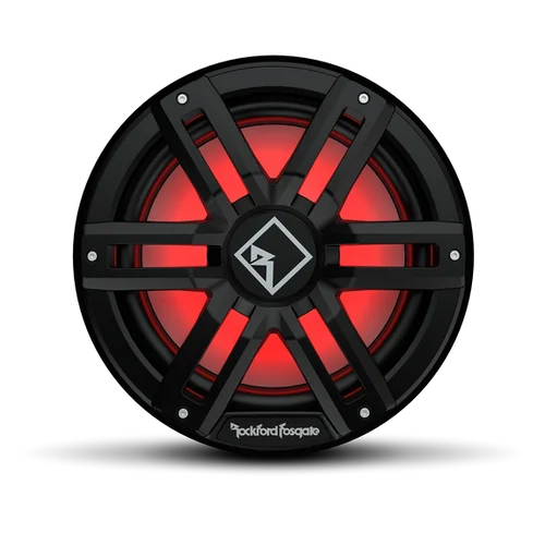 Rockford Fosgate M2 12" DVC 2 Ohm Color Optix Infinite Baffle Marine Subwoofer Black/Stainless M2D2-12IB