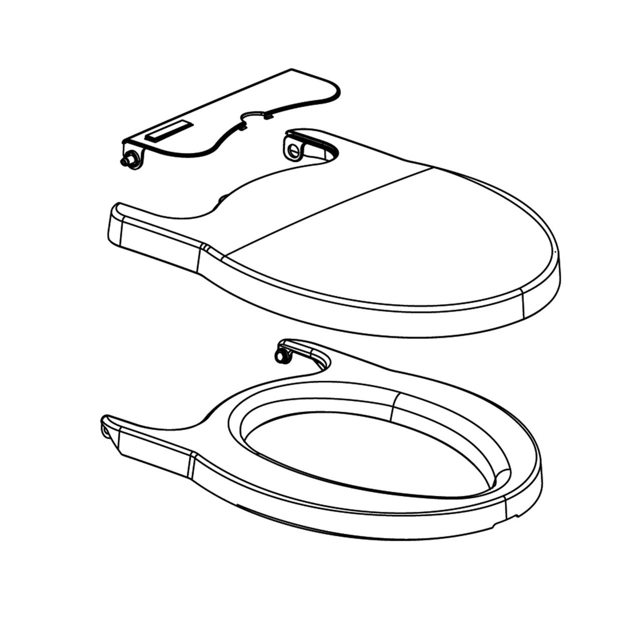 Thetford 92403 Seat and Cover for Porta Potti Curve - 92403