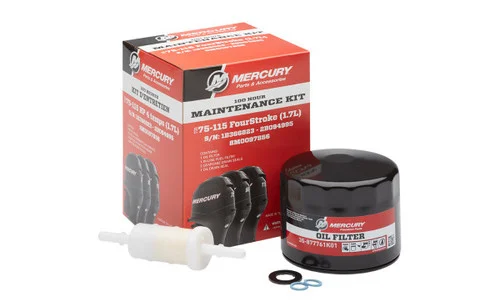 OEM Mercury 100 Hour Maintenance Kit 75-115 HP 1.7 L FourStroke 1B366823 - 2B094995 8M0097856
