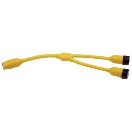 Marinco Y-Adapter, 2-30a 125v Locking To 50a 125/250v Locking