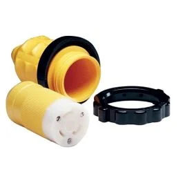 Marinco 305crcn.Vpk 30a Female Connector W/Cover & Rings