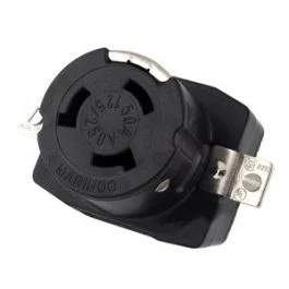 Marinco 6369cr 125/250v 50amp Wire Dockside Receptacle
