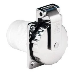 Marinco 6373el-B 50amp 125/250v Stainless Steel Inlet