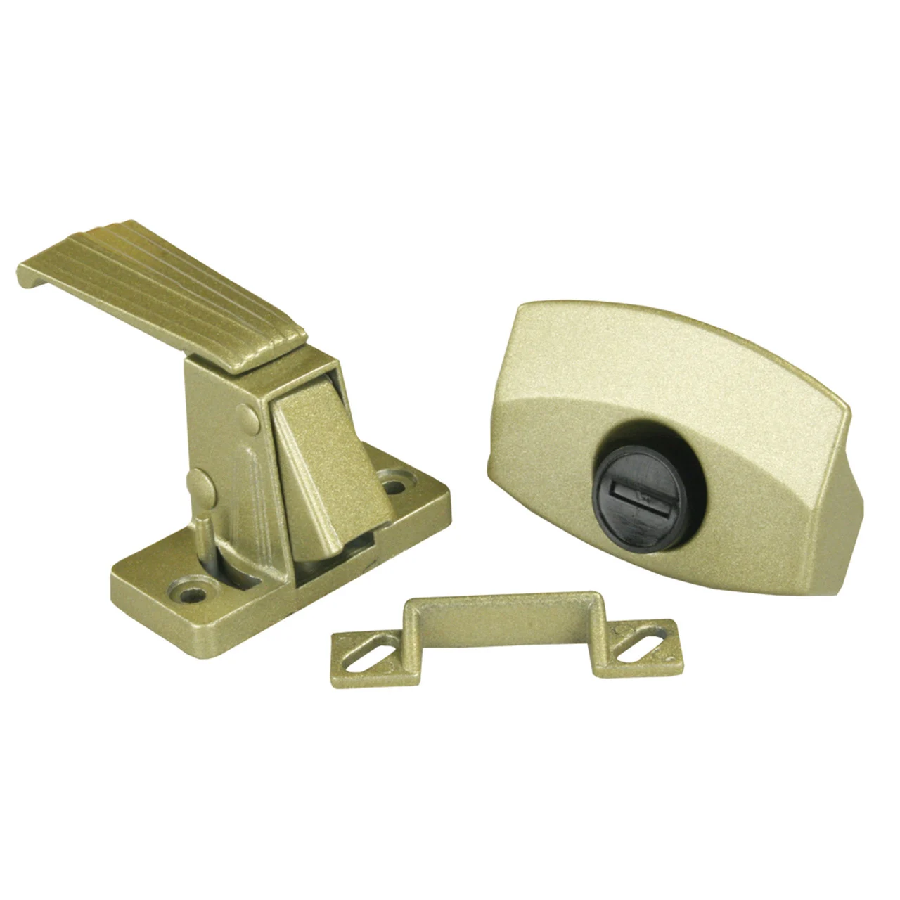 JR Products 20515 Non-Locking Privacy Latch - Gold - 20515