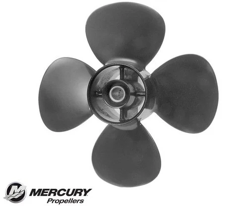 Mercury Black Max Kicker 9.9 CT - 20 HP Aluminum (10" x 7") RH Propeller (Silver), 812948A10 48-812948A10
