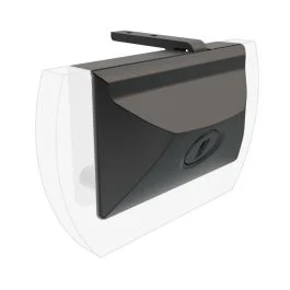 Entry Door Lock w/ Striker Black, Master 1/4 Birth Entry Latch