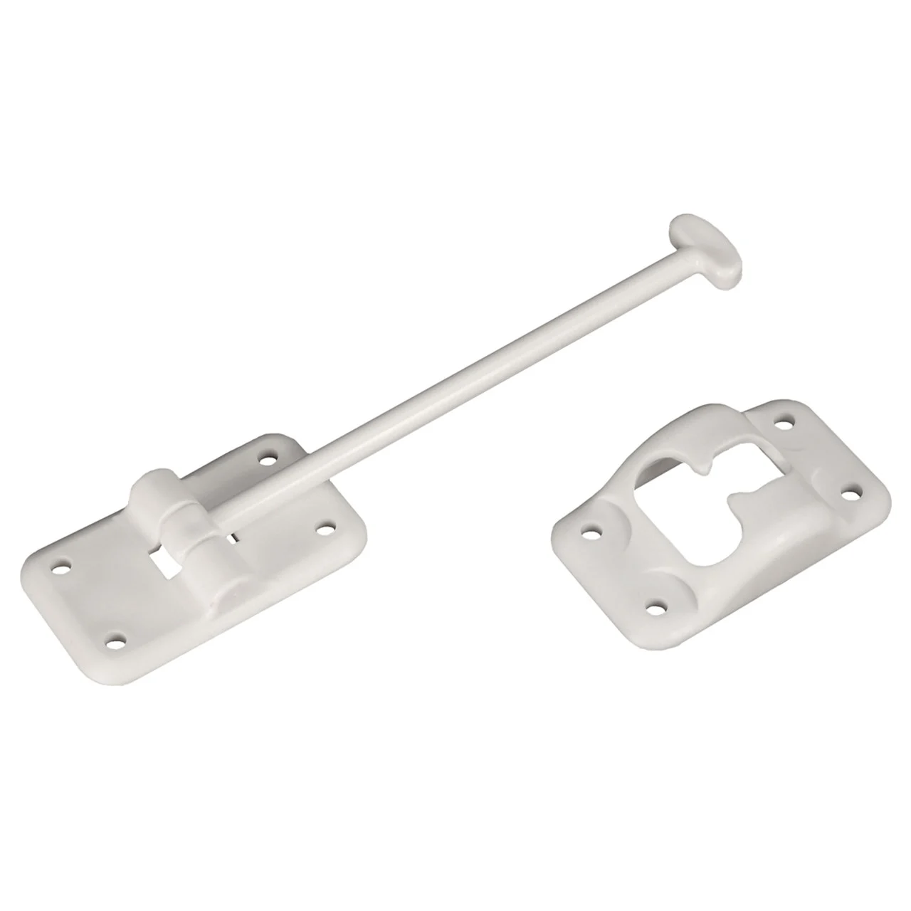 RV Designer E235 Plastic T-Style Entry Door Holder - White, 6" - E235