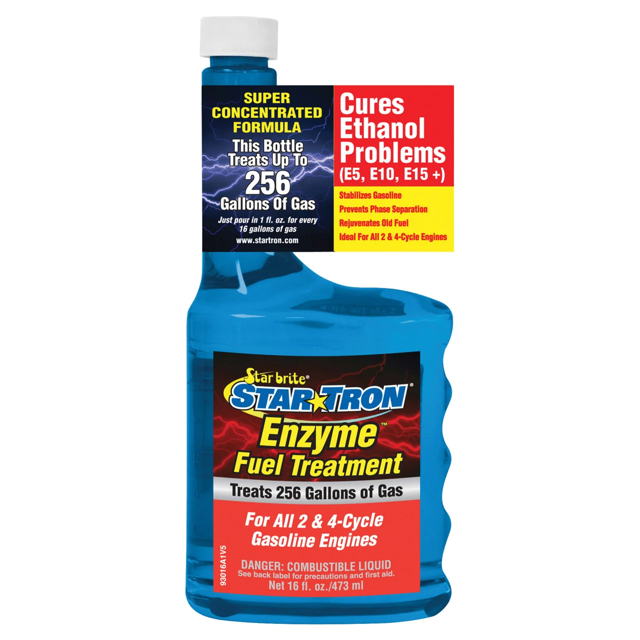 Star brite 093016 Star Tron Enzyme Fuel Treatment Concentrated Gas Formula - 16 oz - 93016