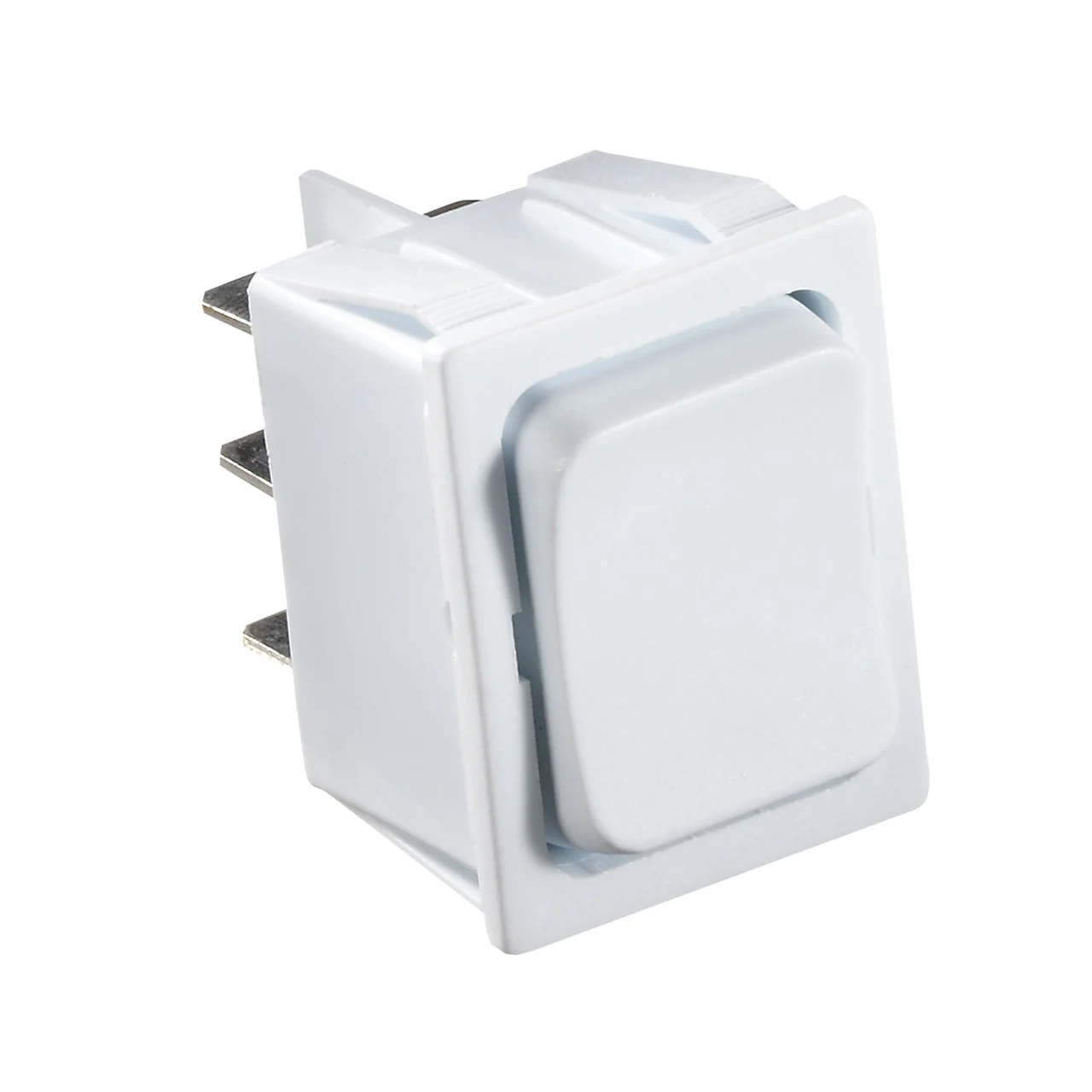 RV Designer S475 DC Rocker Switch 5 Amp - White, Mom On/Off/Mom On DPDT - S475