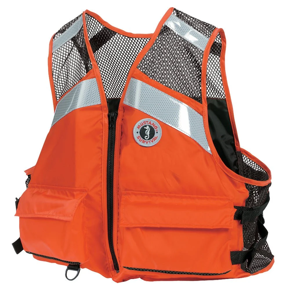 Mustang Survival Mustang Industrial Mesh Vest - Orange - XXL/3XXL – Marine Engine Cooling Replacement Part