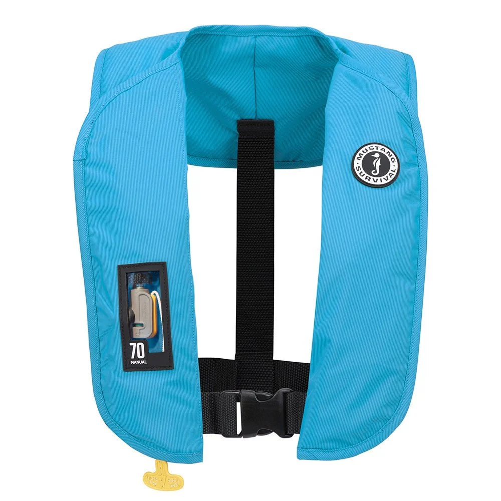 Mustang Survival Mustang MIT 70 Manual Inflatable PFD - Azure (Blue) – Marine Boat Replacement Part