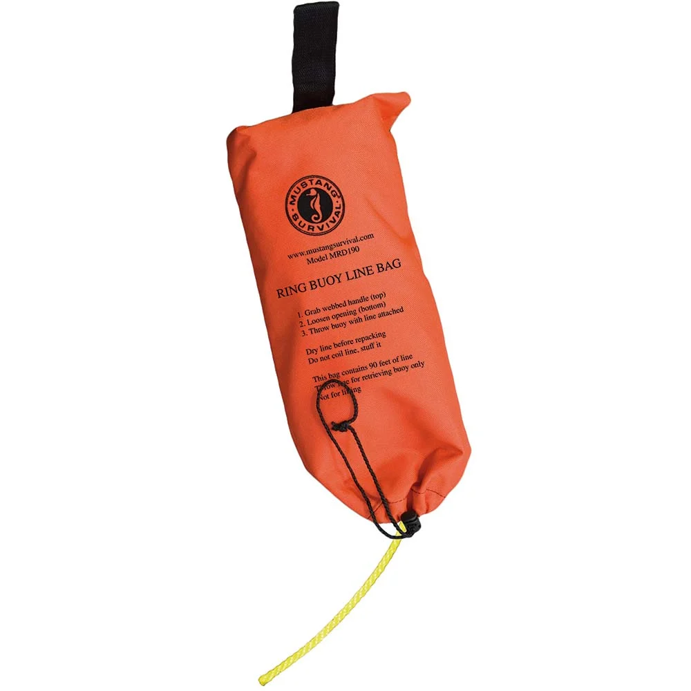 Mustang Survival Mustang Ring Buoy Throw Bag - 90' Rope – Marine Boat Replacement Part