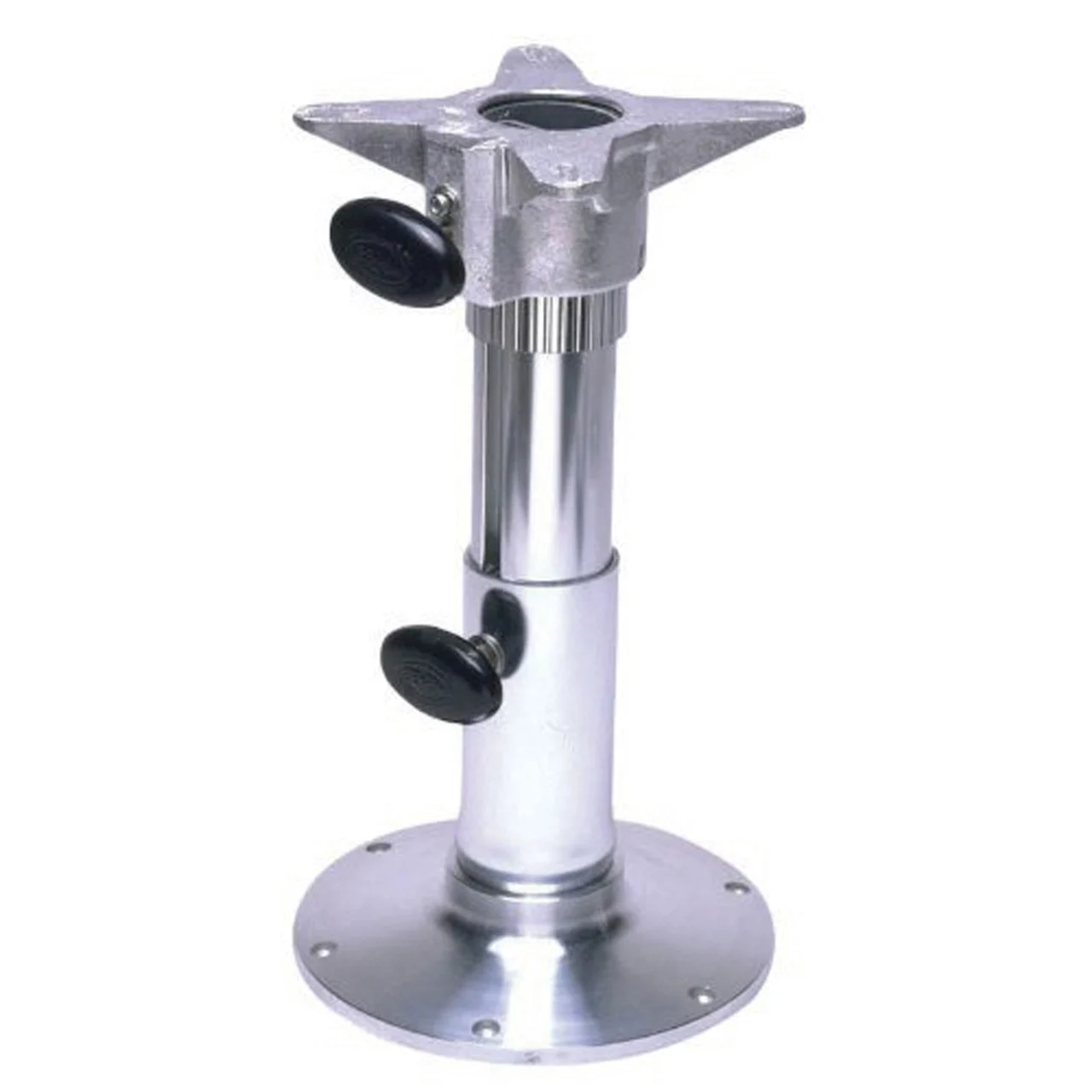 Garelick 75028 Adjustable Height Seat Base with Smooth Finish - Polished, 18" - 24" - 75028