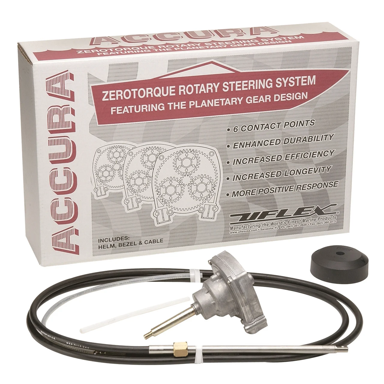 Uflex ACCURA16 Accura Rotary Steering System - 16' Kit - ACCURA16