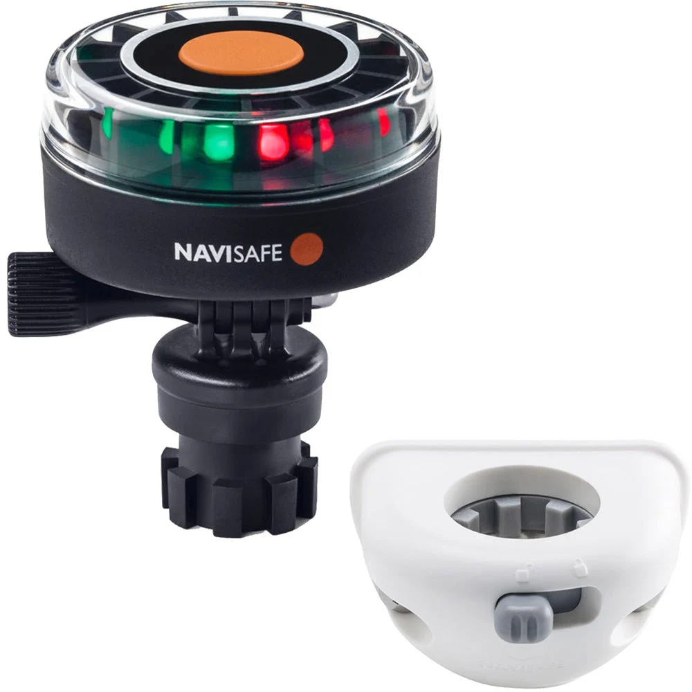 Navisafe Navilight 2NM Tricolor w/Navimount Base & Vertical Mount - White – Marine Boat Replacement Part