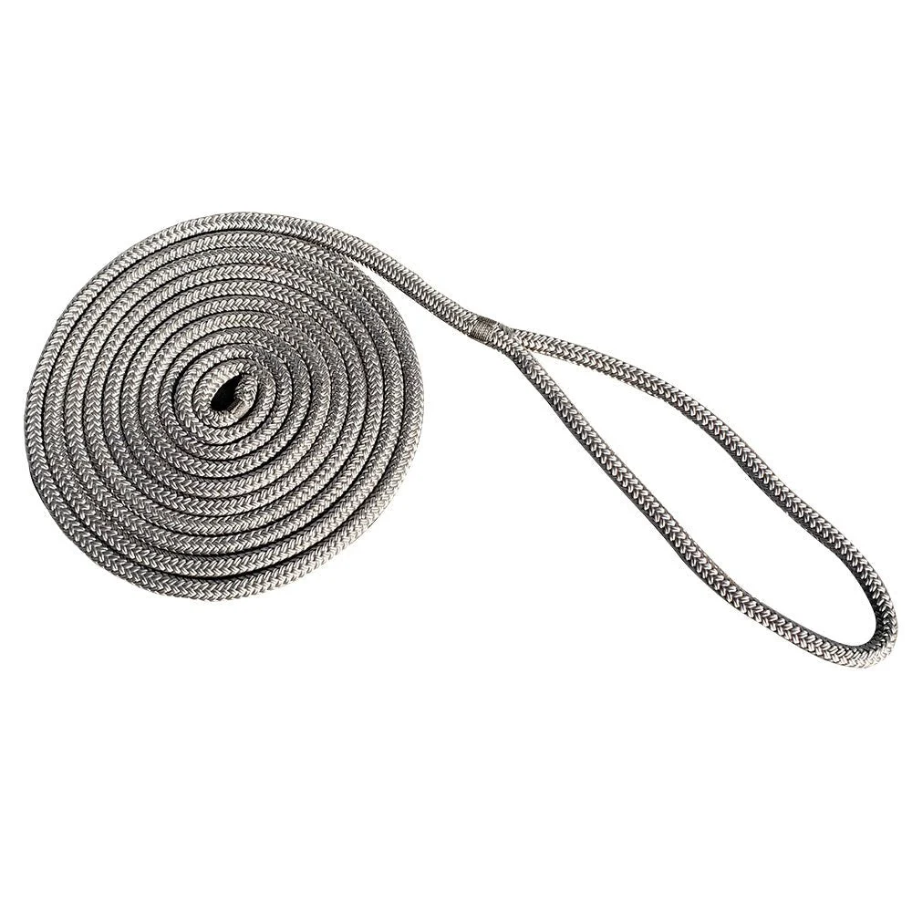 New England Ropes New England Rope 5/8" x 25' Nylon Double Braid Dock Line - Grey – Marine Boat Replacement Part
