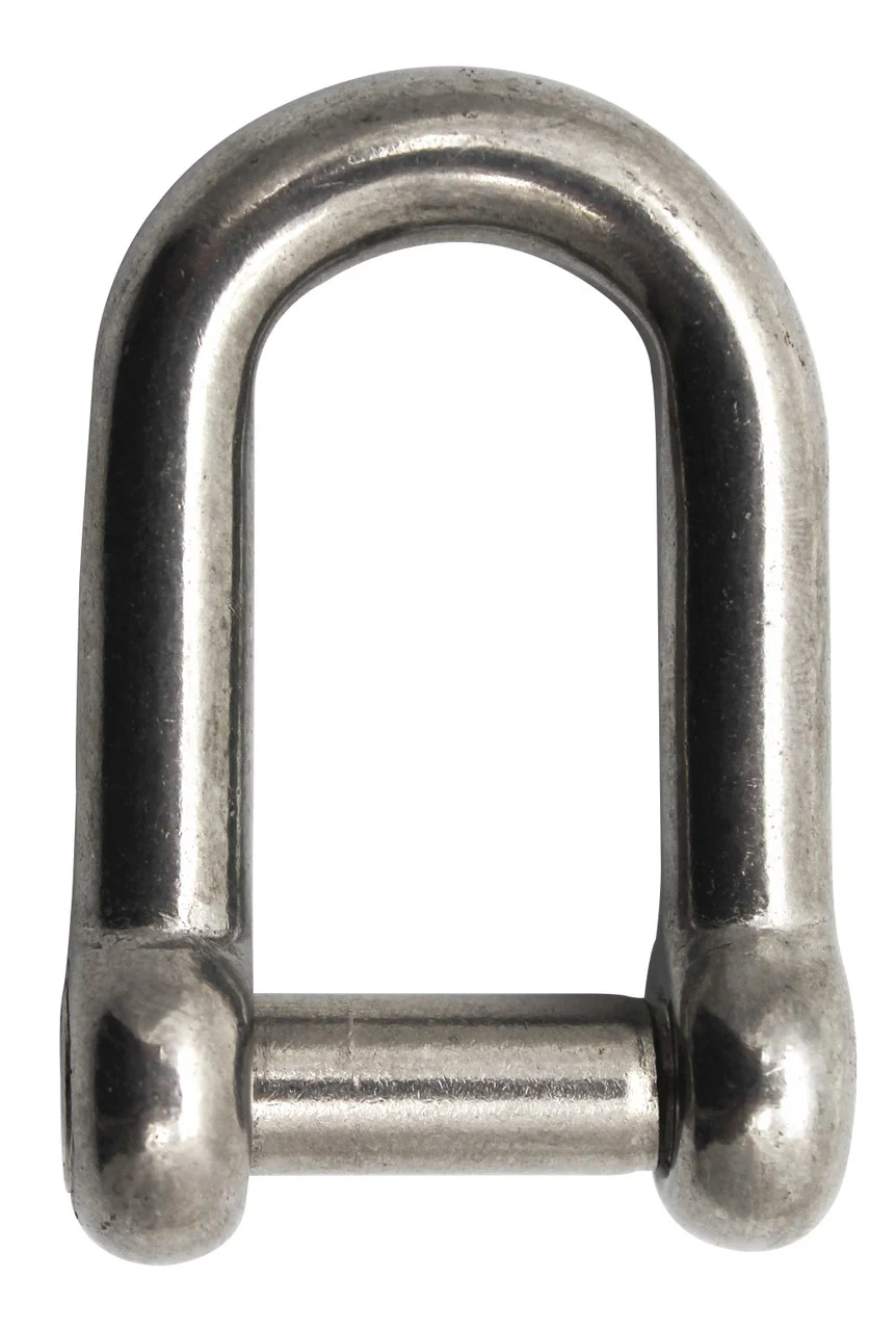 Extreme Max 3006.8393 BoatTector Stainless Steel D Shackle with No-Snag Pin - 1/4" - 3006.8393