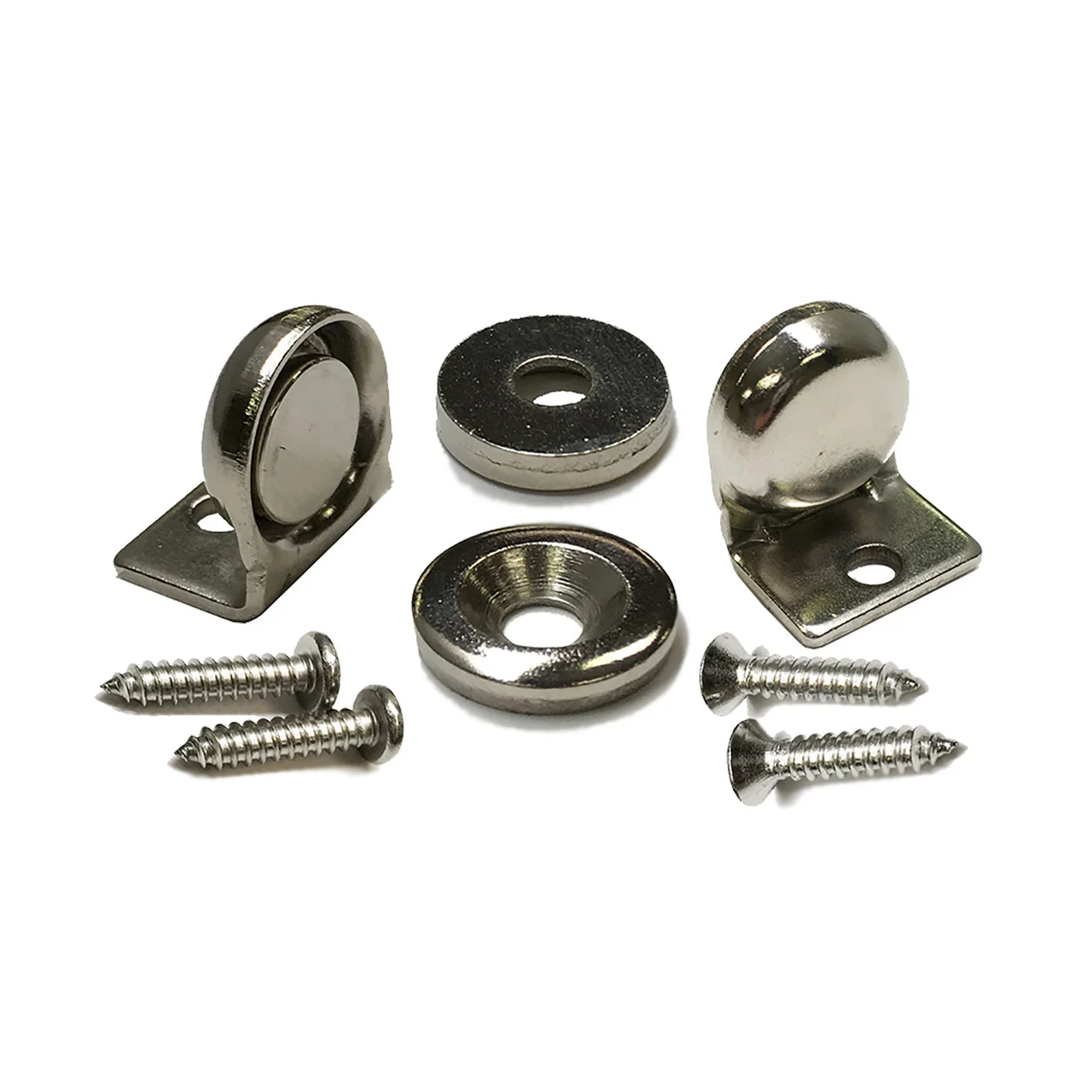 ObeCo OBPR-DM-AM-1/2 1/2" Angle Mount Magnet, Cup, and Strike Plate - Set of 2 - OBPR-DM-AM-1/2