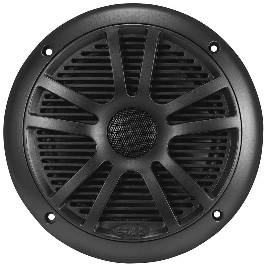 Boss MR6B 6.5" Dual Cone 180 Watt Full-Range Marine Speakers - Black, Pair - MR6B