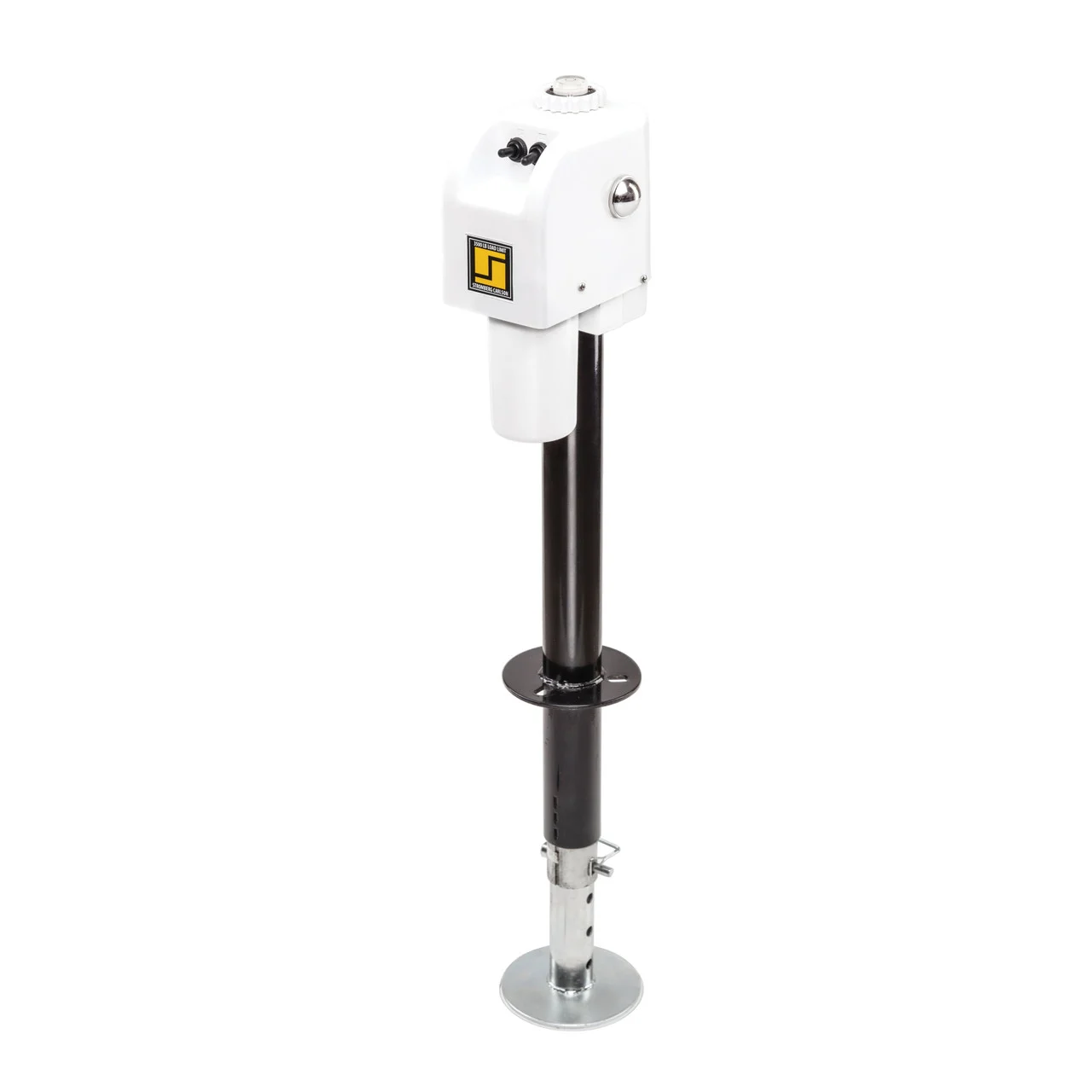 Stromberg Carlson JET-3555 White 3500 lb. Electric Tongue Jack with Light - JET-3555