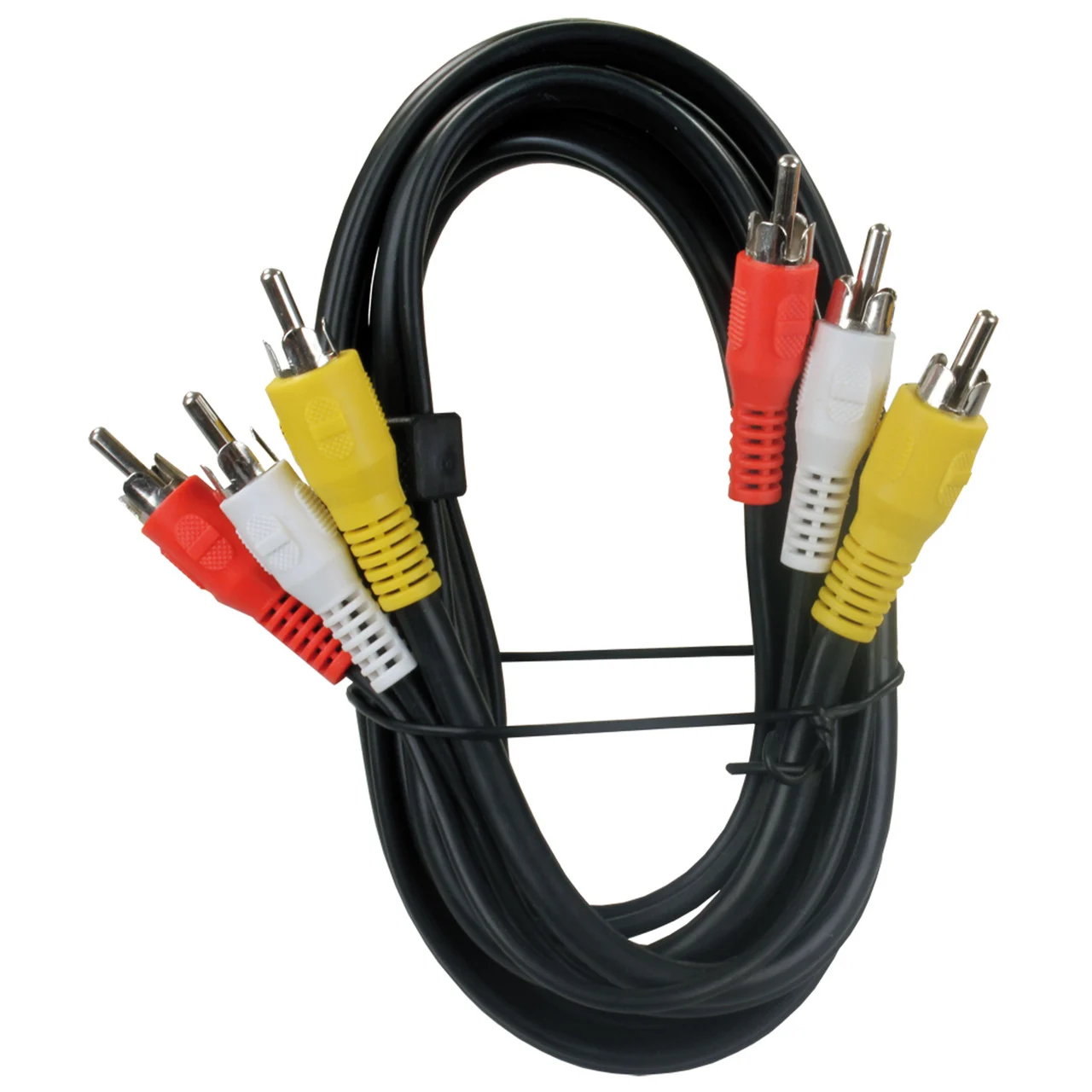 JR Products 47935 RCA/AV Tri-Cable Jumper - 6' - 47935