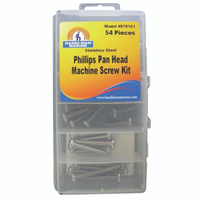 Handi Man Marine Co 970161 Phillips Pan Screw Kit Ss - 970161