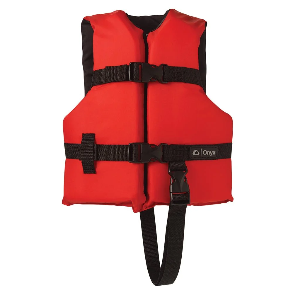 Onyx Outdoor Onyx Nylon General Purpose Life Jacket - Child 30-50lbs - Red – Marine Boat Replacement Part
