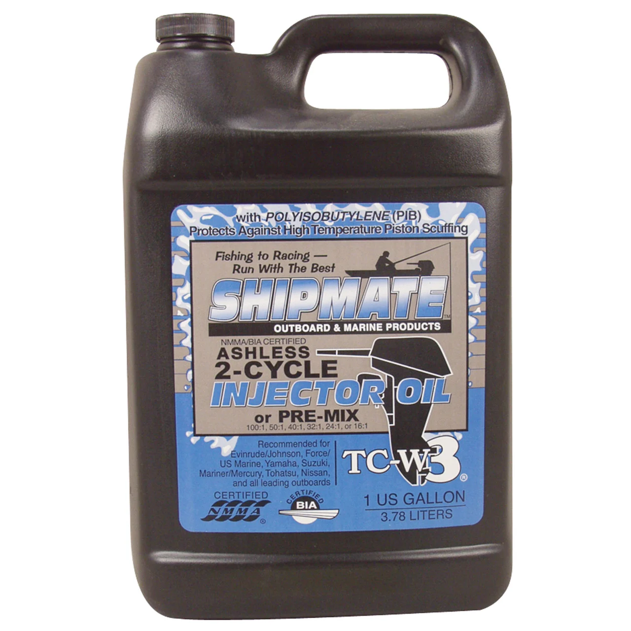 Shipmate 1020-4052 Outboard Synthetic Blend 2-Cycle Oil TC-W3 - 1 Gallon - 700204052