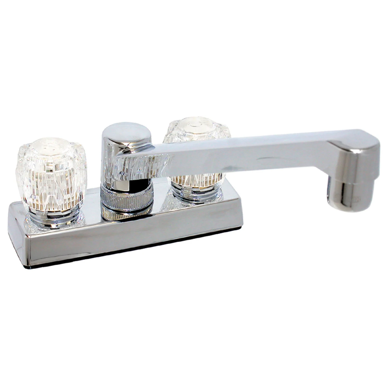 Phoenix Faucets by Valterra PF211305 Dual Handle 4" Bar Deck Faucet - 8" Standard Spout, Crystal - PF211305