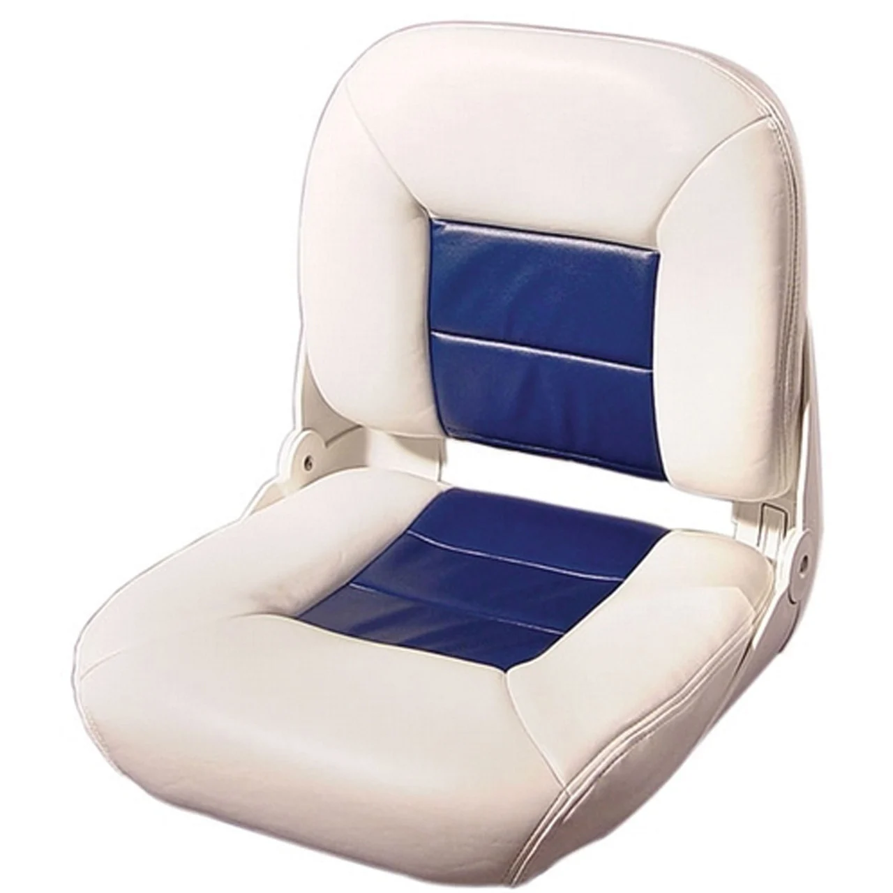 Tempress 54678 Navistyle Low-Back Boat Seat - White/Blue - 54678