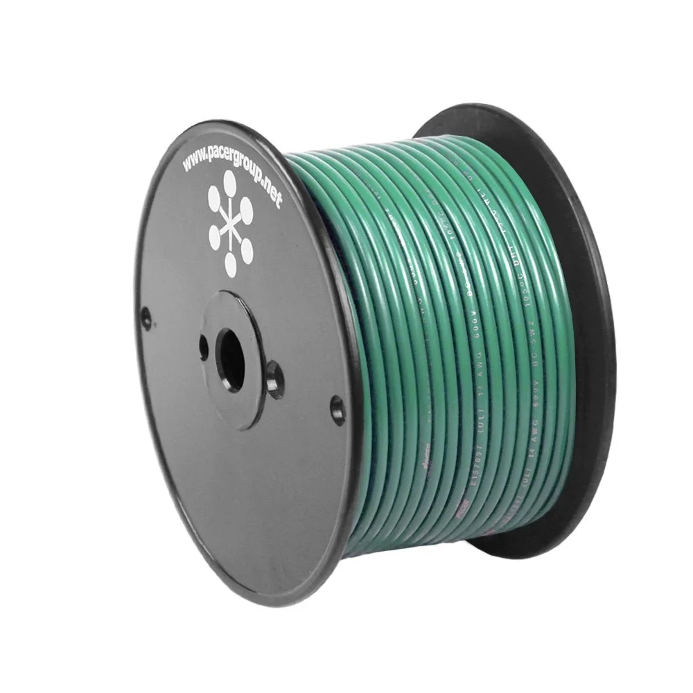 Pacer Green 14 AWG Primary Wire - 100' – Marine Electrical Replacement Part